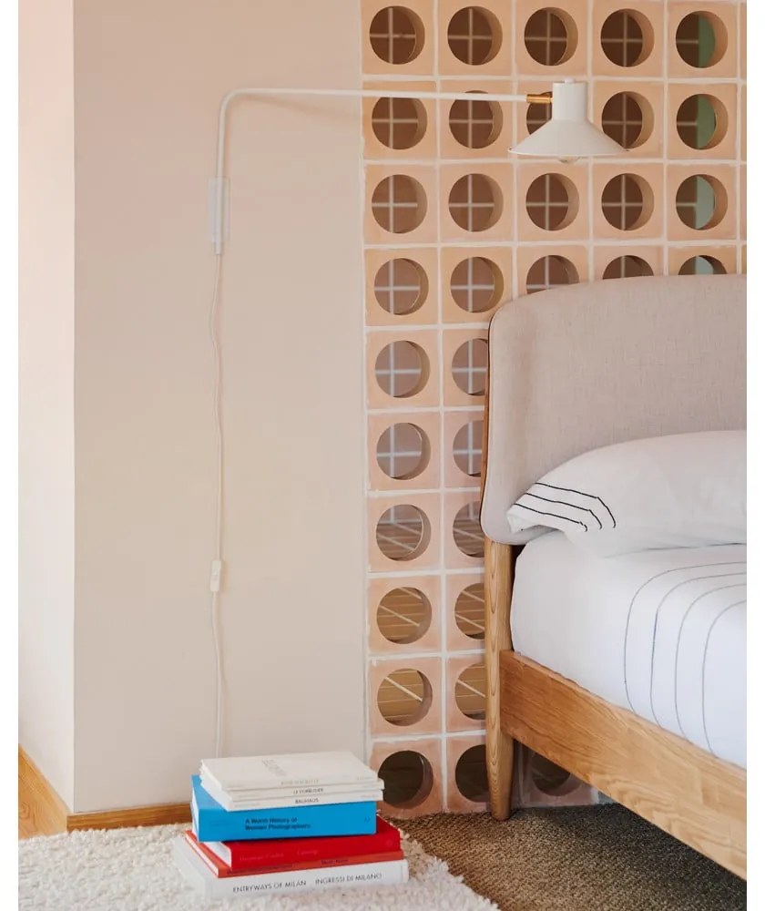 Biały kinkiet ø 20 cm Aria – Kave Home