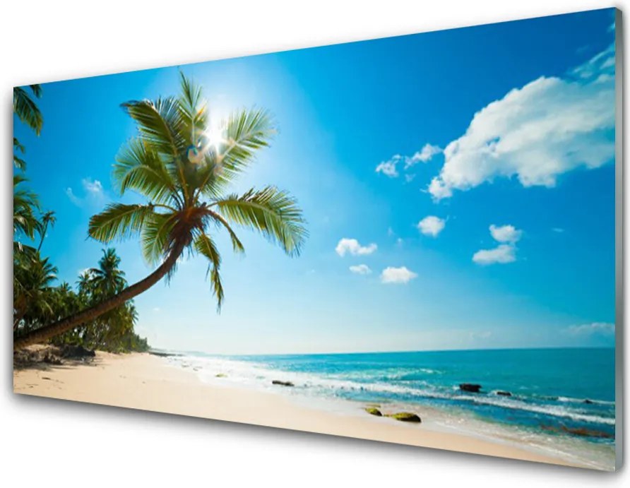 Panel Szklany Tropikalny Raj pod Palmą