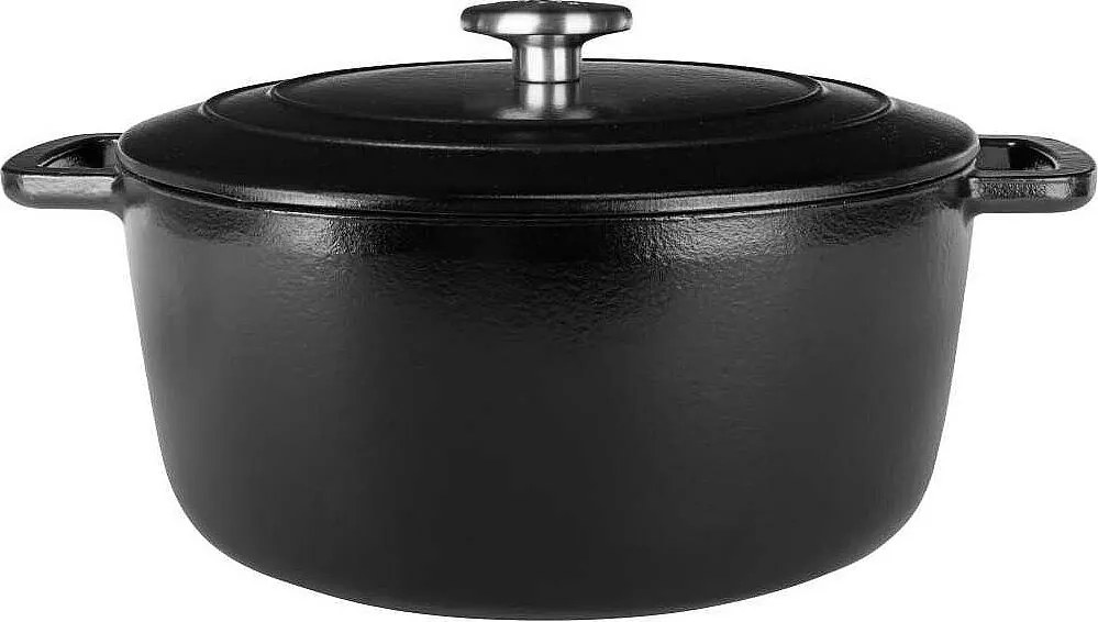 Emaliowany Garnek Żeliwny 28 cm 6,15 L COSY & TRENDY Fontestic, Do Wszystkich Rodzajów Kuchni Indukcyjnych, Pokrywka z Kroplami, 3 Kolory