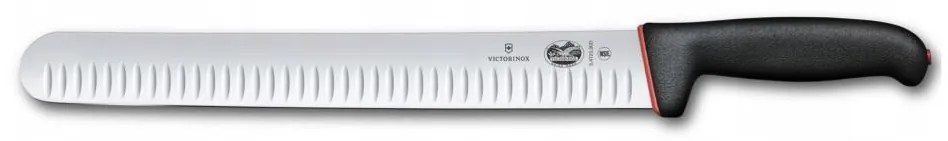 Victorinox - Nóż kuchenny do krojenia w plastry DUAL GRIP 30 cm czarny