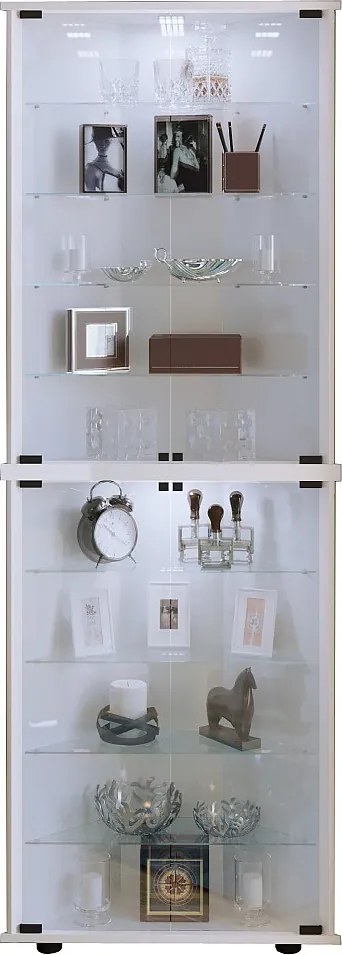 Drewno szklane narożne pudełko prezentujące Jecka