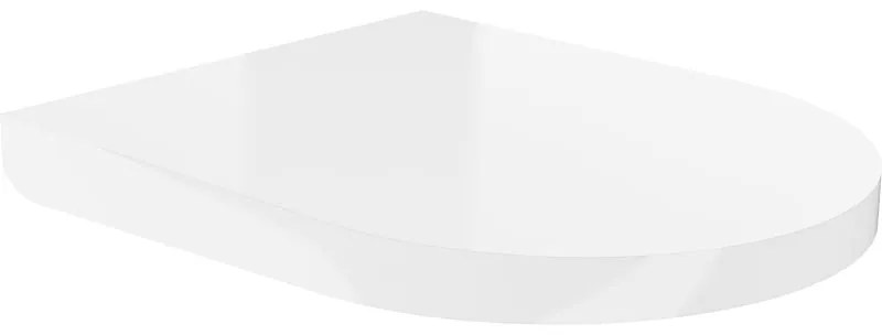 Mexen deska wolnoopadająca twarda, duroplast, biała połysk - 39020100
