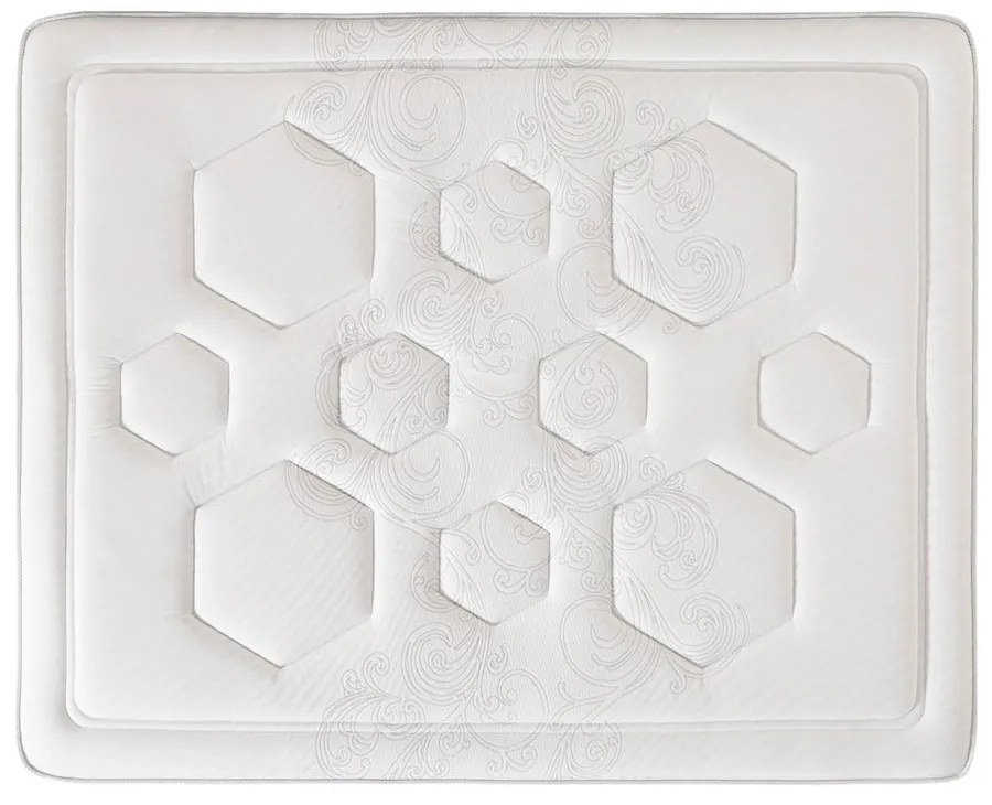 Twardy/średnio twardy dwustronny sprężynowy materac termoregulacyjny 140x190 cm Hexaflex Bagged Springs Gel – Moonia
