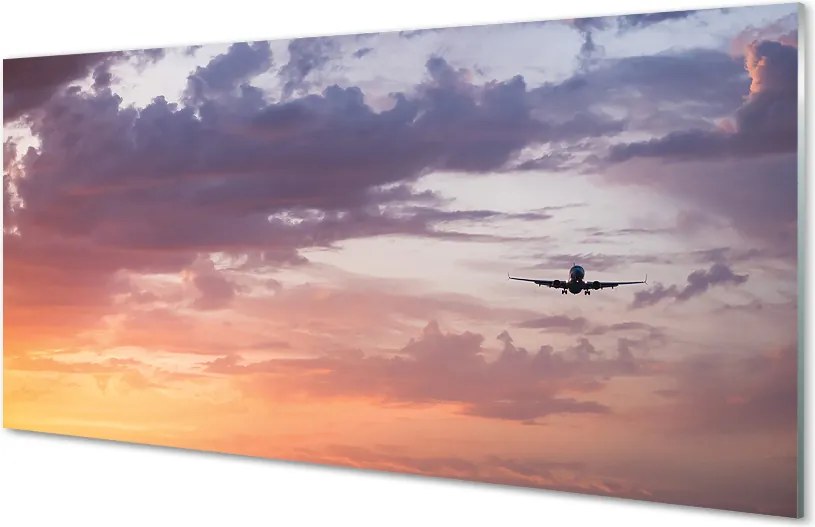 Panel nad Blat Kuchenny Samolot wśród Nocnych Chmur