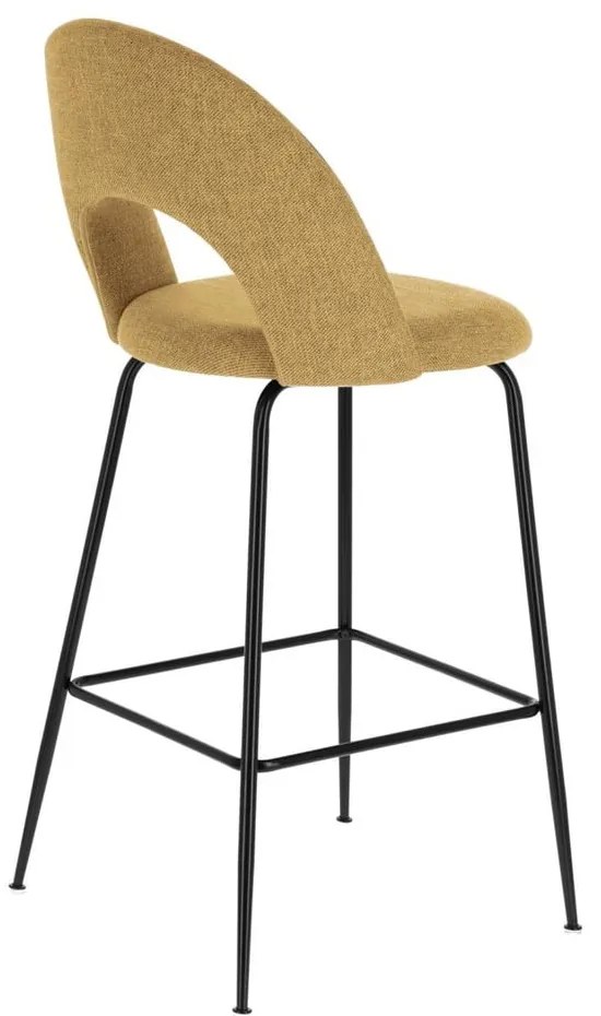 Musztardowe hokery zestaw 4 szt. (wysokość siedziska 63 cm) Mahalia – Kave Home