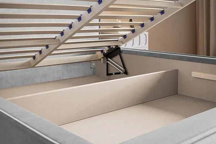 Tapicerowane łóżko z zagłówkiem 120x200 B4-F43