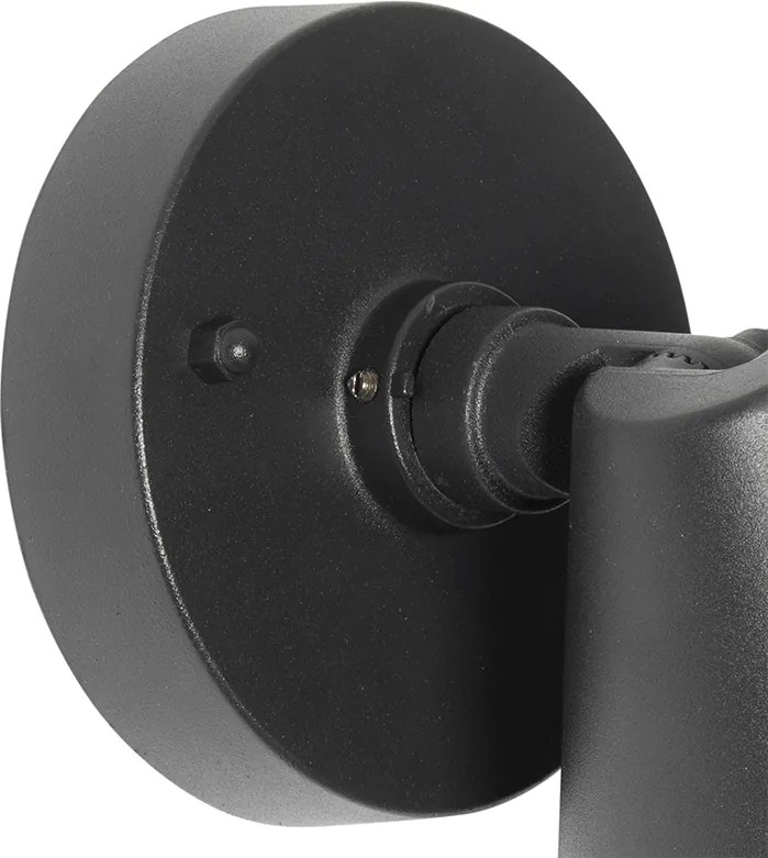 Nowoczesna lampa ścienna zewnętrzna czarna IP44 regulowana - Ciara