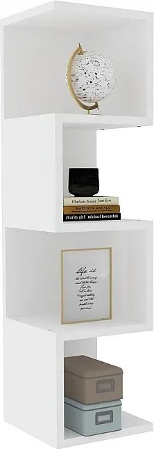 Półka – wys. 95 cm – szer. 27 cm – biała – melaminowa