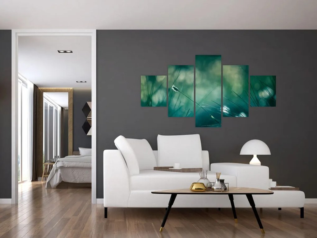 Obraz - Szczegół trawy (125x70 cm)