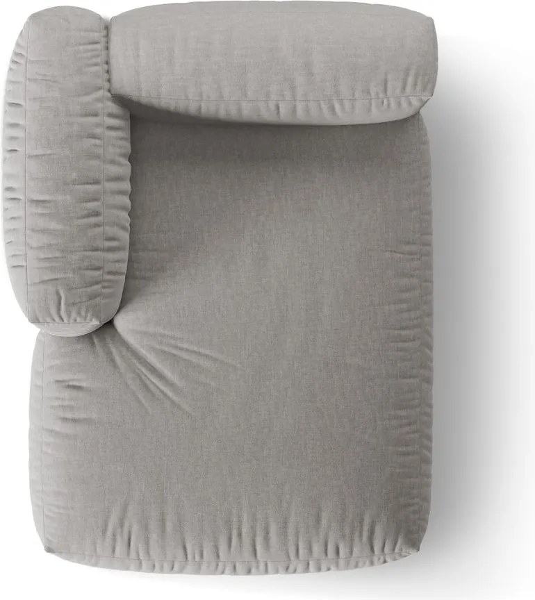 Jasnoszary moduł sofy (lewostronny) Martina – Micadoni Home