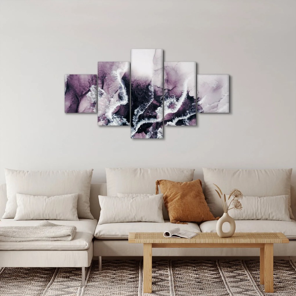 Obraz - Fioletowy marmur N⁰2 (125x70 cm)
