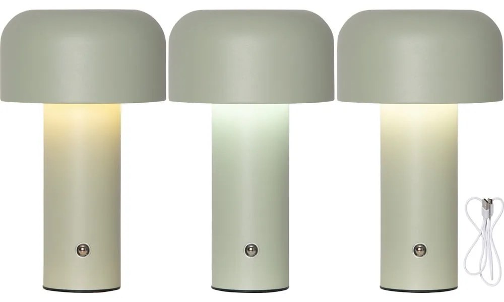 Zielona lampa stołowa LED (wysokość 21,5 cm) Bobby – Star Trading