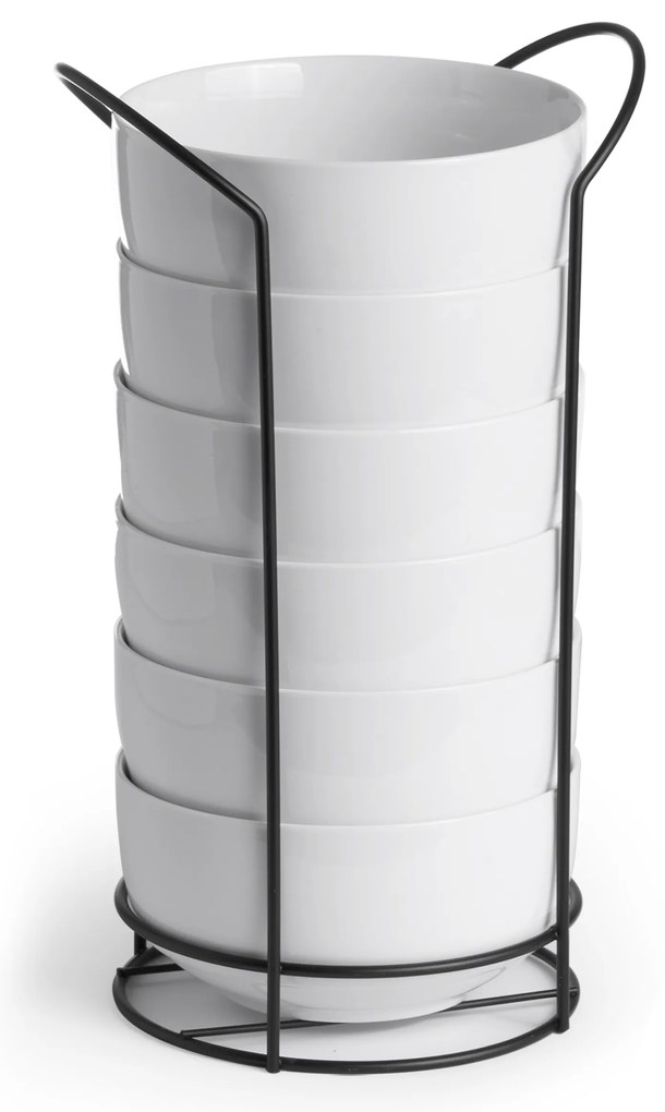 Zestaw 6 misek ze stojakiem, 800 ml