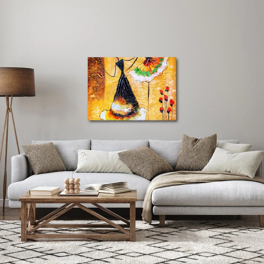 Obraz - Tańczące baletnice, obraz olejny (70x50 cm)