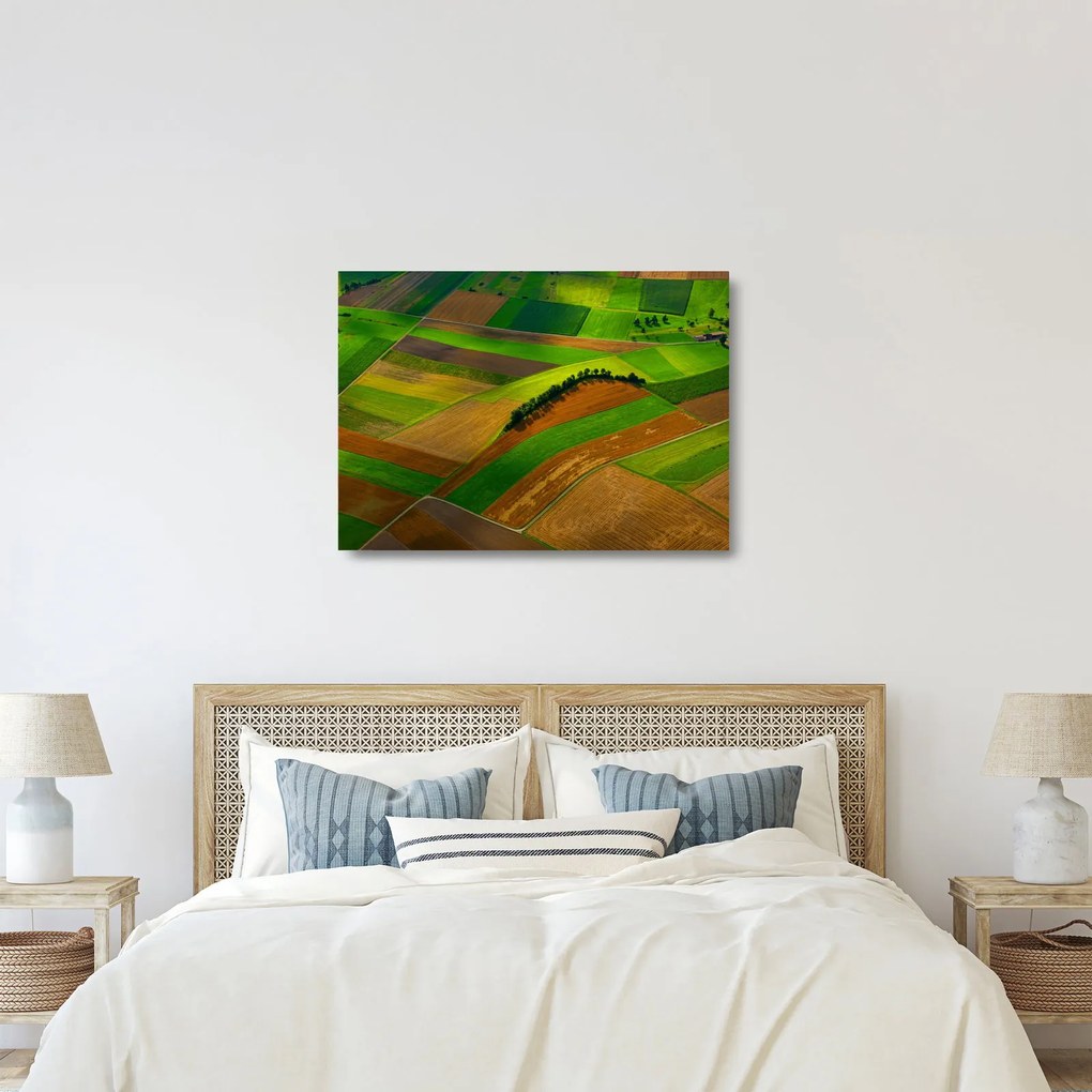 Obraz na szkle - Pola, łąki (70x50 cm)