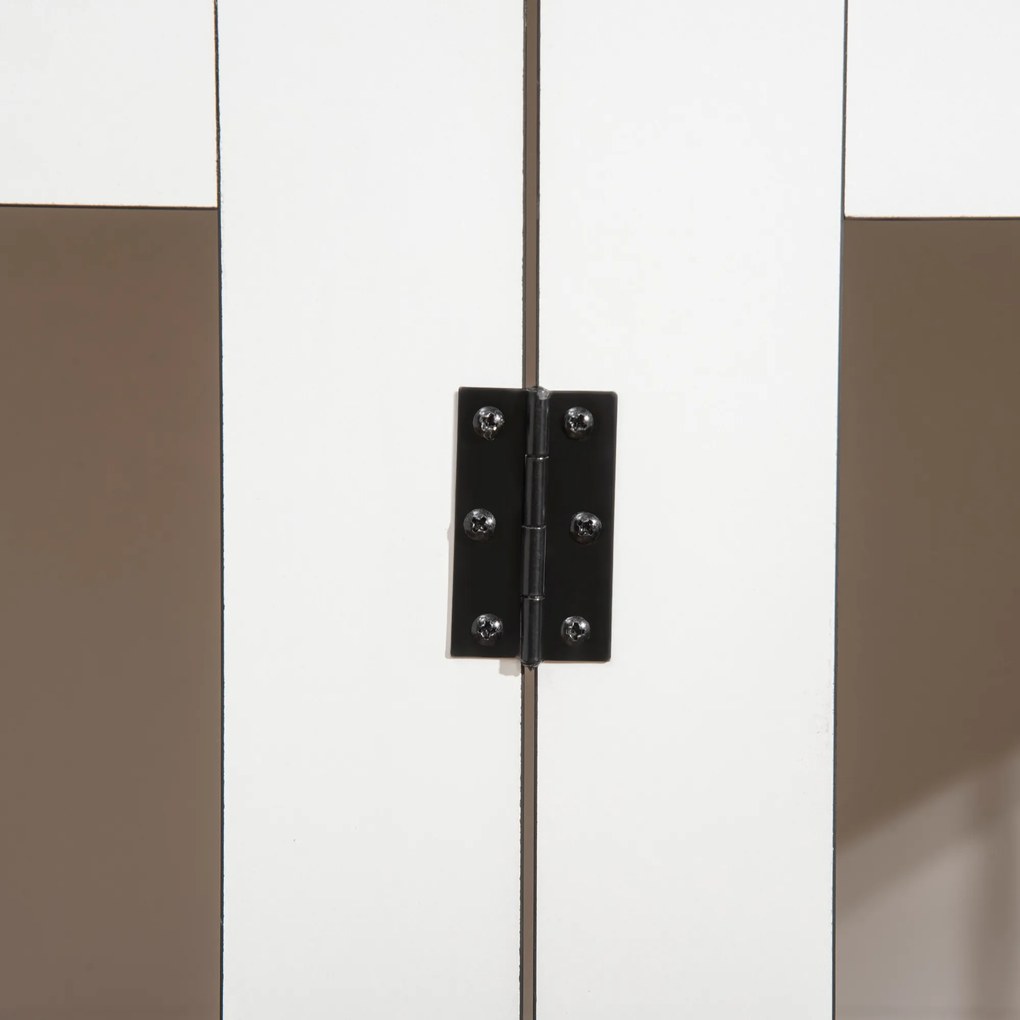 PawHut klatka dla psa klatka dla dużych psów Doghouse powierzchnia stołu biała