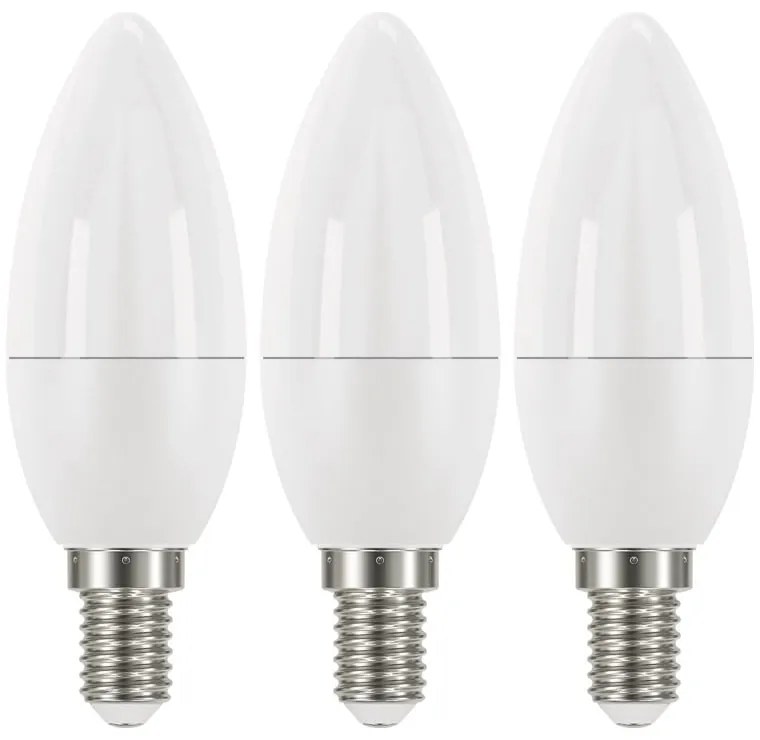 Zestaw 3 żarówek LED EMOS Classic Candle Warm White, 5W E14