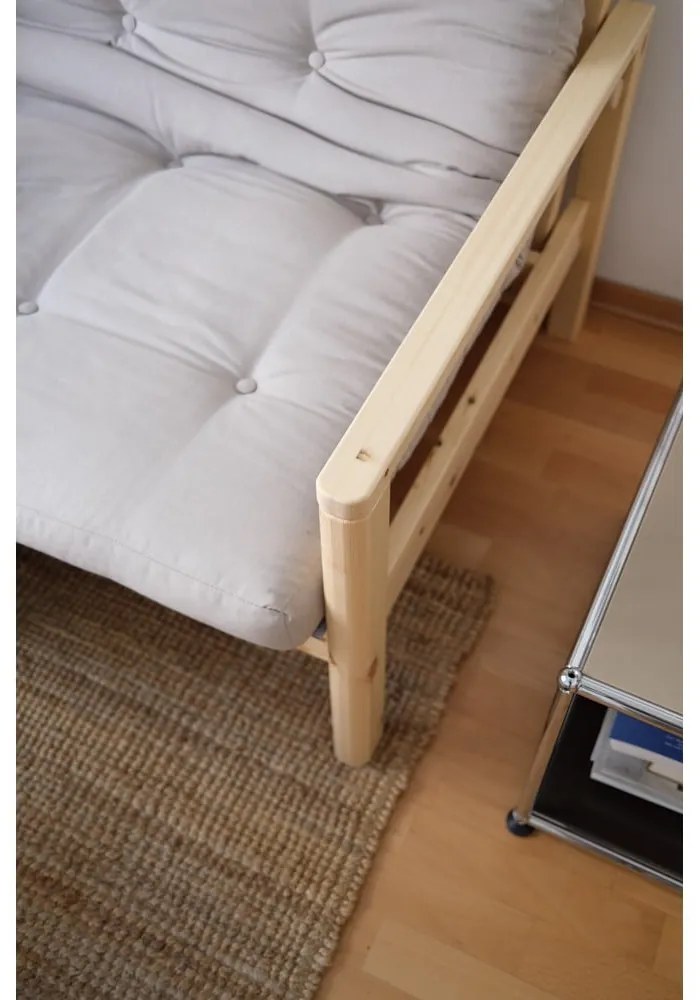 Beżowa rozkładana sofa 205 cm Knob – Karup Design