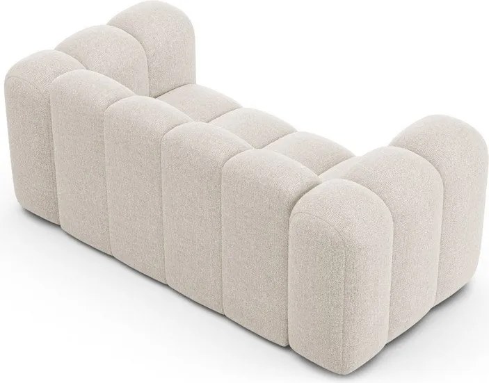 Kremowa sofa z tkaniny szenilowej 170 cm Lupine – Micadoni