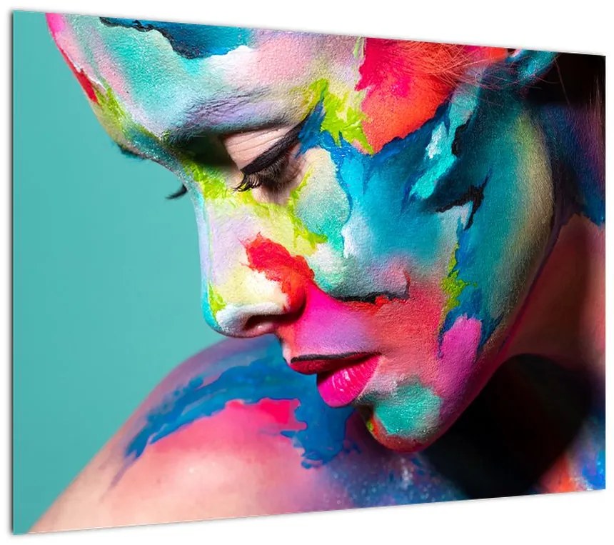 Obraz na szkle - Body art (70x50 cm)