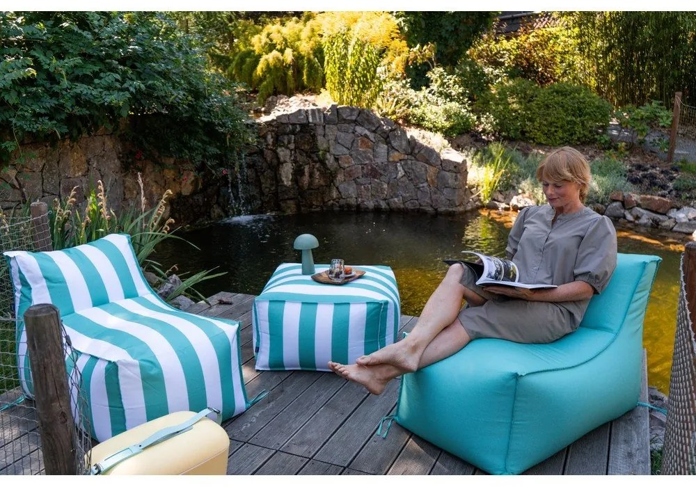 Biało-zielony ogrodowy worek do siedzenia – Bonami Essentials