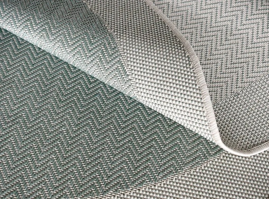 Dywan zewnętrzny Miovani eukaliptusowo zielony 120 cm x 120 cm koło