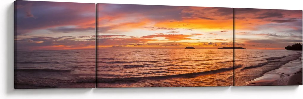 Obraz - Zachód słońca (170x50 cm)