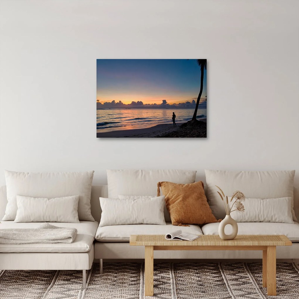Obraz kobiety na plaży (70x50 cm)