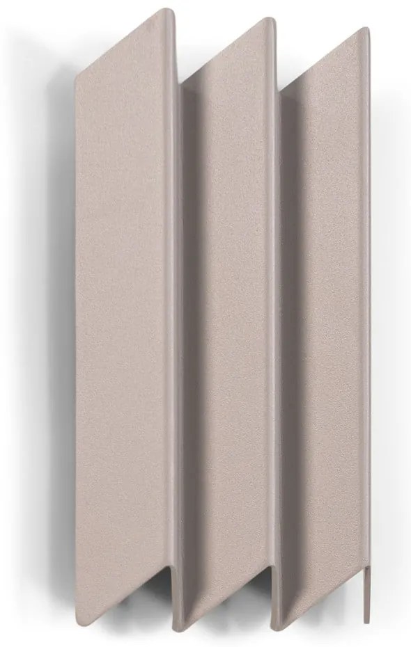 Szarobrązowy metalowy wieszak ścienny z półką 13 cm Sensu – Spinder Design