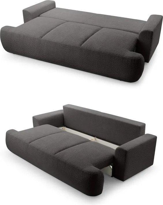 Sofa dwuosobowa VELO wolnostojący z funkcją spania w tkaninie Coral 60