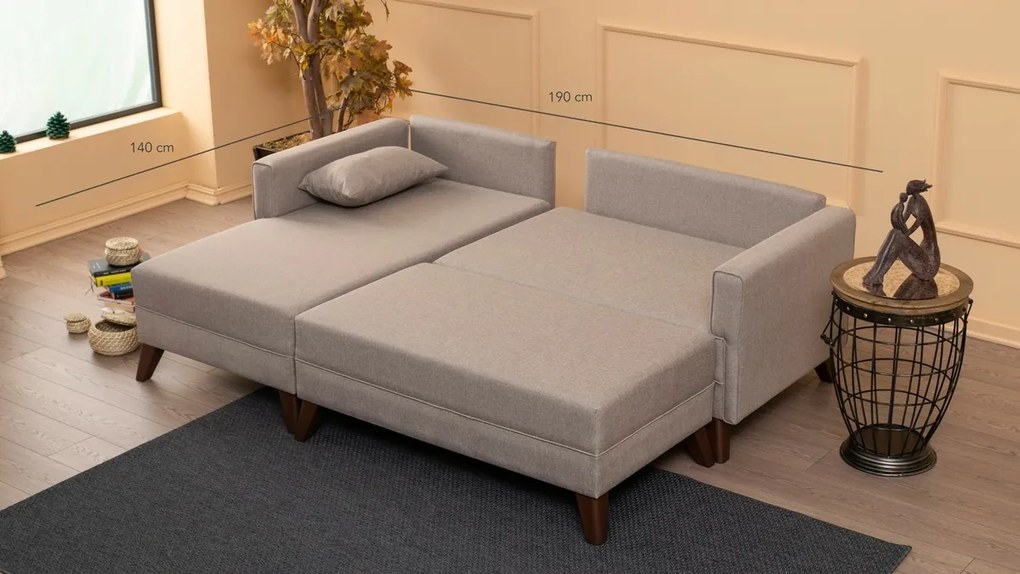 Sofa narożna Bella Narożnik Lewy 2 Kremowy