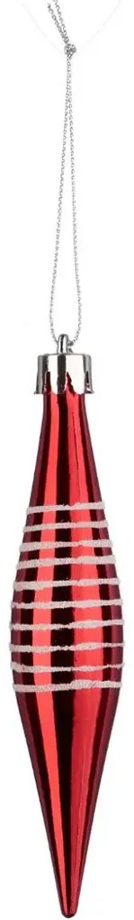 Bombki sople z tworzywa sztucznego, 3 szt.