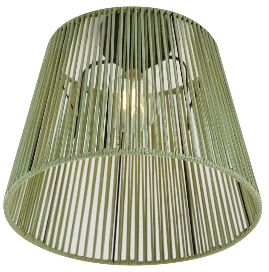 Zewnetrzna Zewnętrzna lampa sufitowa z zielonym sznurem IP54 - JaylaJapandi Oswietlenie zewnetrzne