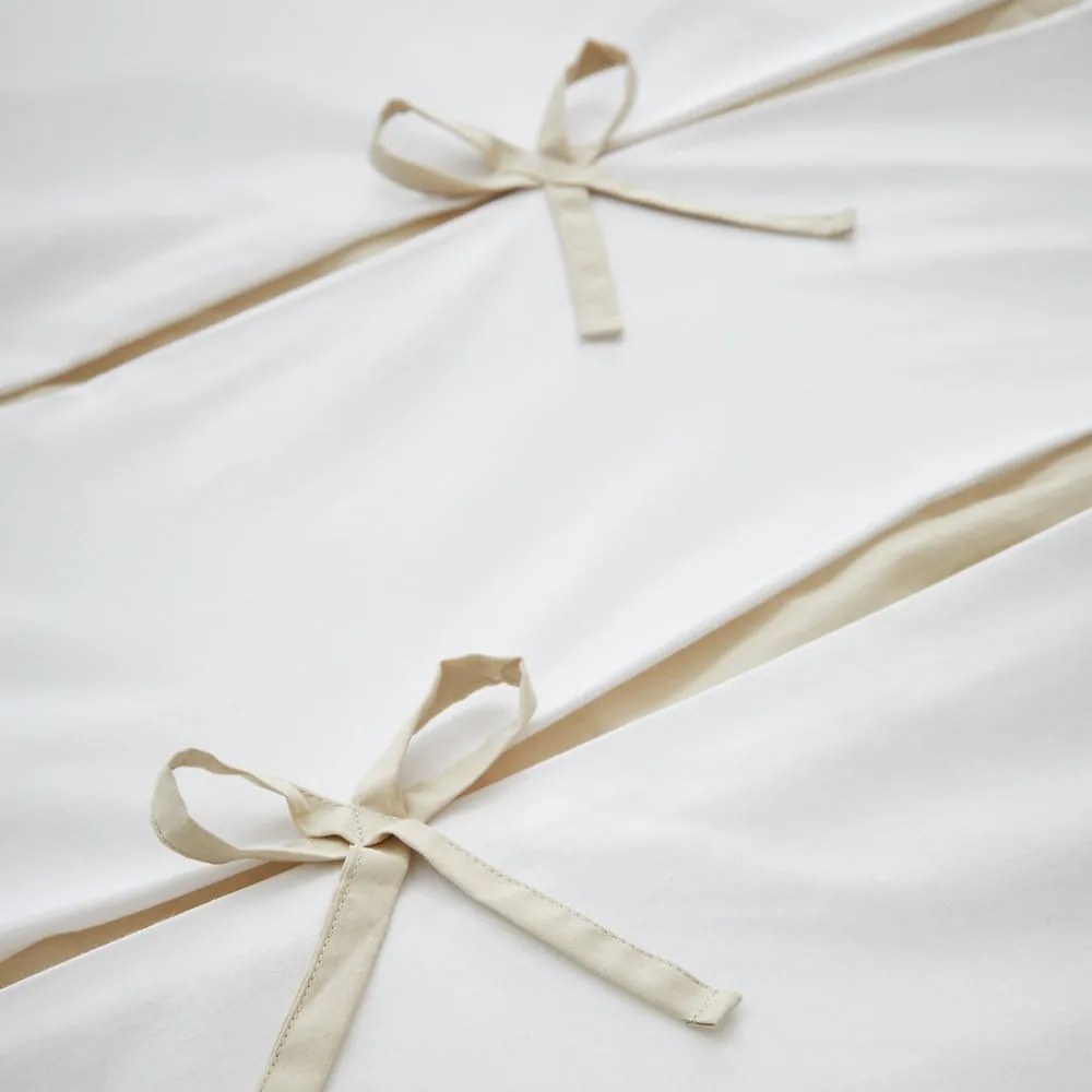 Biała pościel dwuosobowa 200x200 cm Milo Bow – Catherine Lansfield