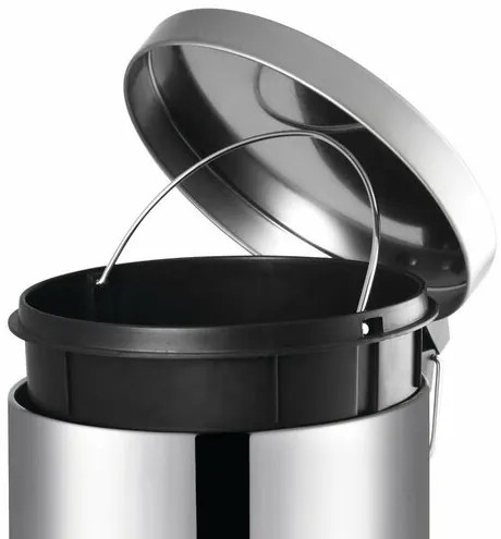 AQUALINE 27103 Simple Line Kosz na śmieci okrągły 3 l, stal nierdzewna
