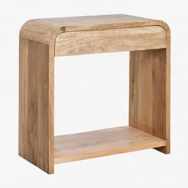 Konsola Do Przedpokoju Z Drewna Mango I Mdf Shelby Drewno Mango & ↔︎ 75 Cm - Sklum