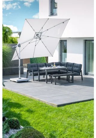 Mobilny stojak na parasole 140 kg - granitowy z kółkami