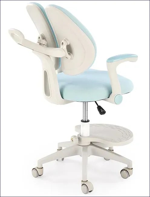 Dziecięcy niebieski obrotowy do biurka fotel C6-W85