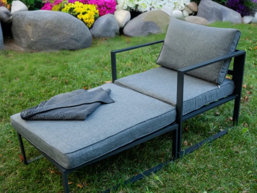 Szezlong ogrodowy z aluminium MOSTRARE