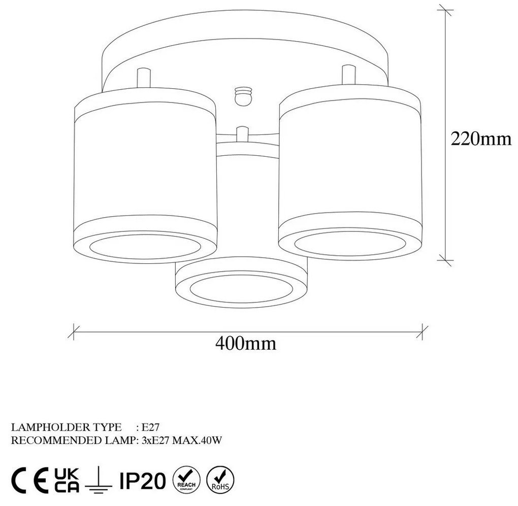 Lampa wisząca Way - 11625, brązowa