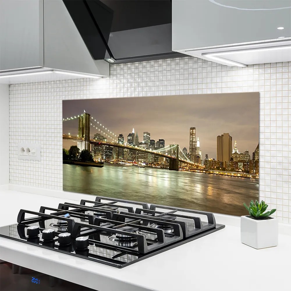 Szkło Dekoracyjne do Kuchni Światła Nocnego Mostu