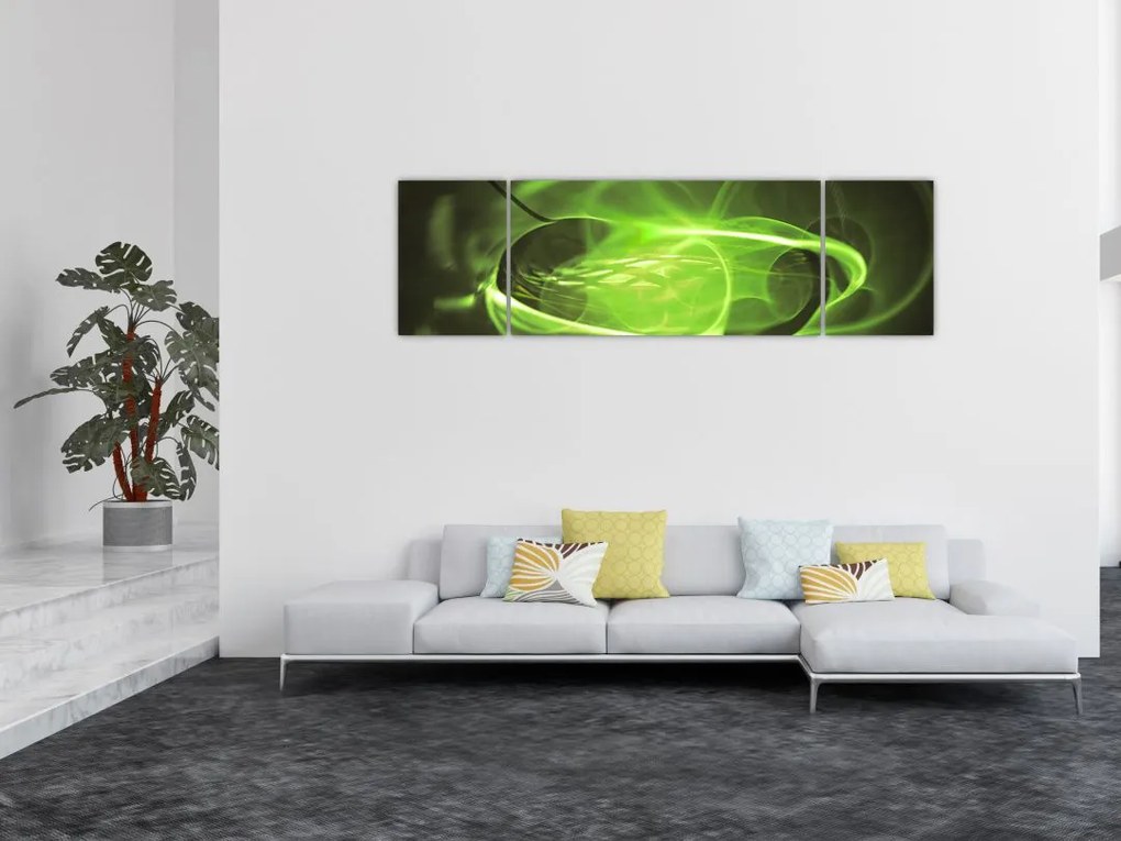 Nowoczesny abstrakcyjny obraz (170x50 cm)