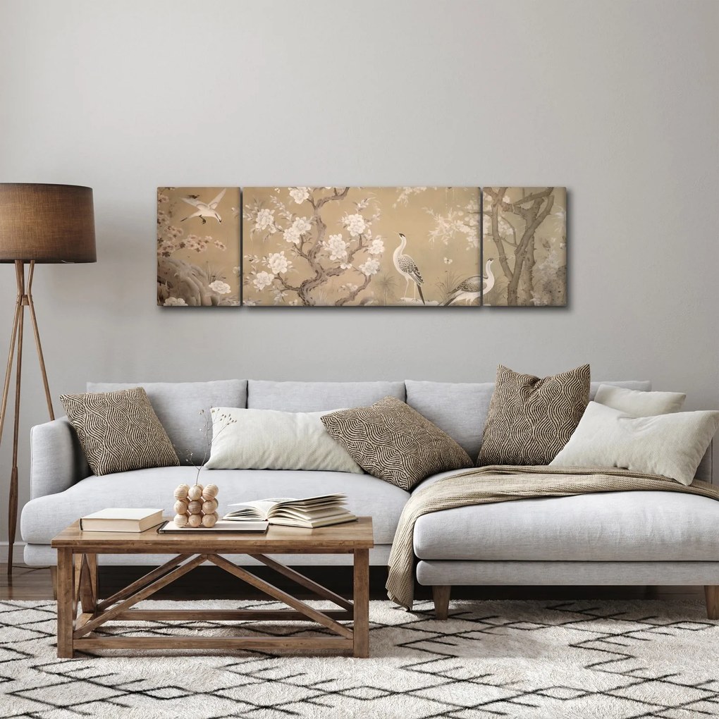 Obraz - Japoński krajobraz z kreskówki (170x50 cm)