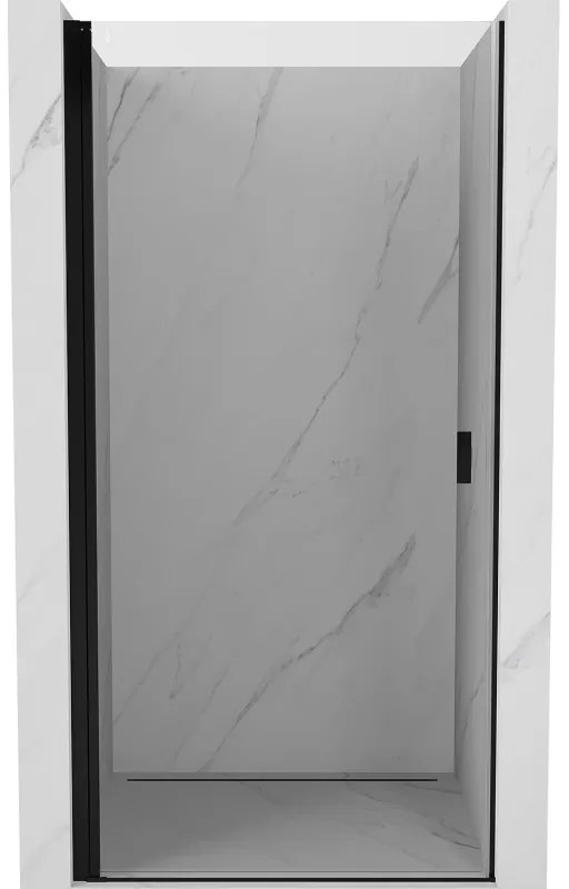 Mexen Mist-B drzwi prysznicowe uchylne 50 cm, transparent, czarne - 8A2-050-000-70-00