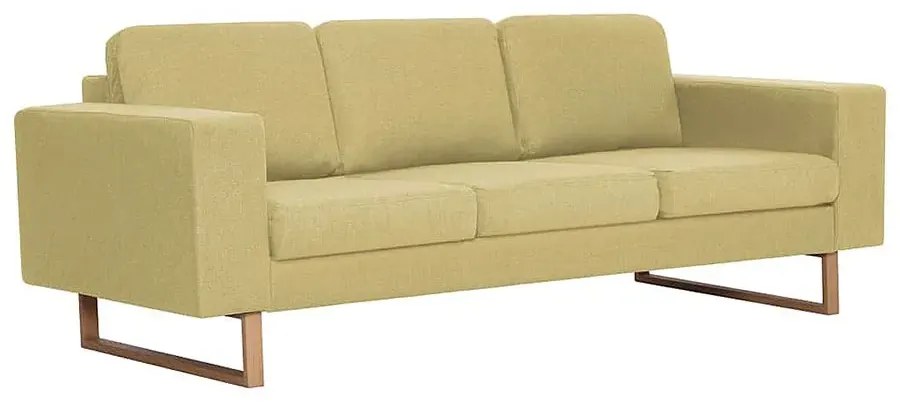 Elegancka trzyosobowa sofa Williams 3X - zielona