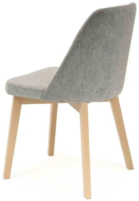 Szare krzesło drewniane do stołu dąb artisan L4-S79