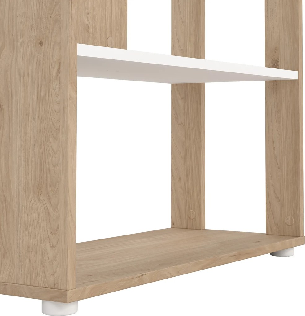 Regał biurowy otwarty 4 półki Sign 80 jackson hickory/biały mat