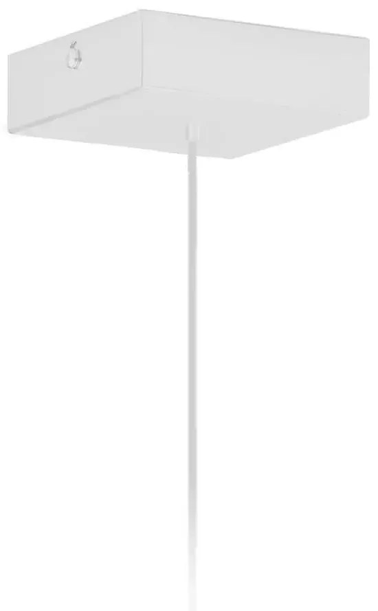 Geometryczna lampa wisząca z białym stelażem - T3-F44