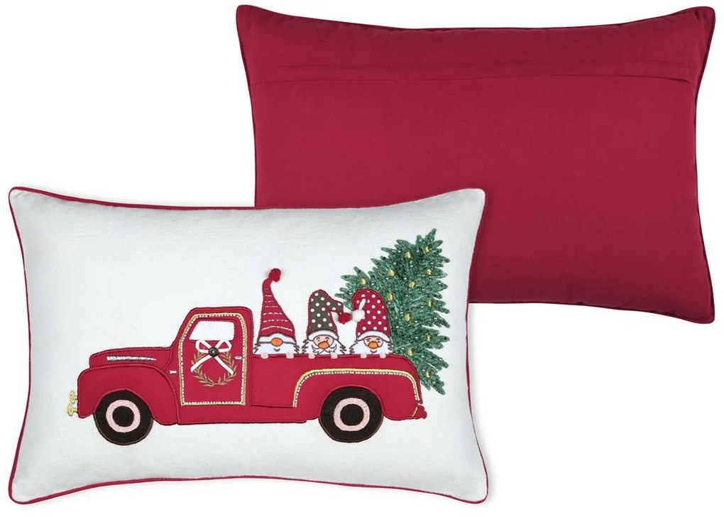 Poduszka dekoracyjna KLAUS, z motywem świątecznym, 40 × 60 cm