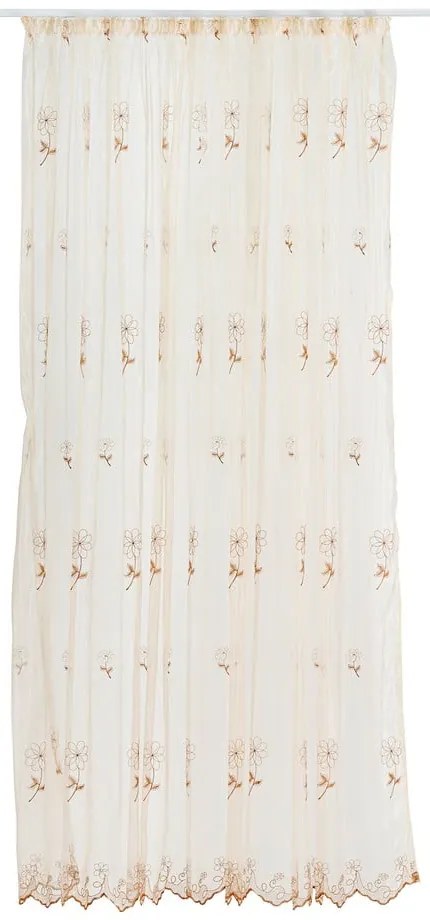 Beżowa firanka 140x245 cm Edith – Mendola Fabrics